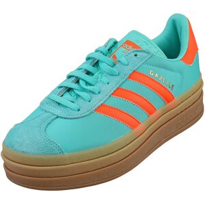 (4.5) adidas Gazelle Bold Womens Fashion Trainers in Green Orange (4.5) adidas Gazelle Bold Womens Fashion Trainers in Green Orange