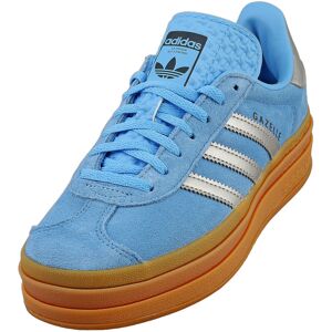 (4) adidas Gazelle Bold Womens Fashion Trainers in Blue Silver (4) adidas Gazelle Bold Womens Fashion Trainers in Blue Silver