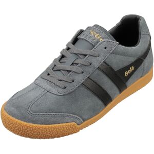 (8) Gola Harrier Womens Classic Trainers in Graphite Black (8) Gola Harrier Womens Classic Trainers in Graphite Black