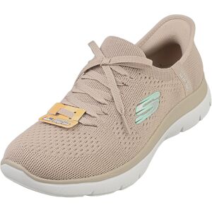 (8) Skechers Slip-ins Summits Vegan Womens Fashion Trainers in Taupe (8) Skechers Slip-ins Summits Vegan Womens Fashion Trainers in Taupe