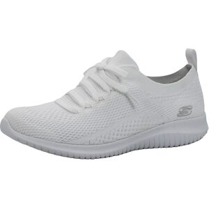 Skechers Womens Ultra Flex Statements WhiteSilver Sneaker 8 M US Skechers Womens Ultra Flex Statements WhiteSilver Sneaker 8 M US