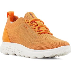 (3 UK, Orange) Geox Womens/Ladies Spherica Leather Trainers (3 UK, Orange) Geox Womens/Ladies Spherica Leather Trainers