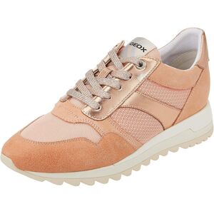 (6 UK, Peach) Geox Womens/Ladies Tabelya Leather Trainers (6 UK, Peach) Geox Womens/Ladies Tabelya Leather Trainers
