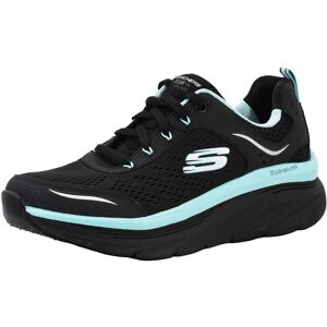 Skechers Womens Dlux Walker-Infinite Motion Sneaker BlackAqua 75 Skechers Womens Dlux Walker-Infinite Motion Sneaker BlackAqua 75