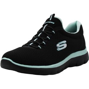 Skechers Sport Women's Summits Sneaker Black/Aqua 7 M Skechers Sport Women's Summits Sneaker Black/Aqua 7 M