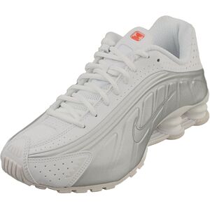 Nike Shox R4 Womens Fashion Trainers in White Silver - 3.5 UK Nike Shox R4 Womens Fashion Trainers in White Silver - 3.5 UK
