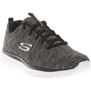 (5 UK, Black/White) Skechers Womens/Ladies Graceful Twisted Fortune Trainers (5 UK, Black/White) Skechers Womens/Ladies Graceful Twisted Fortune Trainers