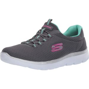 Skechers Women's Summits Sneaker Charcoal/Green 11 Skechers Women's Summits Sneaker Charcoal/Green 11