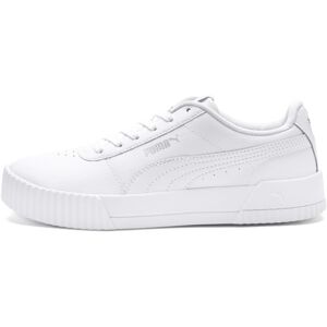 Women's CARINA L Sneaker Puma White-Puma White-Puma Silver 7.5 Women's CARINA L Sneaker Puma White-Puma White-Puma Silver 7.5