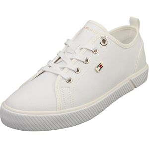 (6.5) Tommy Hilfiger Vulc Sneaker Womens Casual Trainers in White (6.5) Tommy Hilfiger Vulc Sneaker Womens Casual Trainers in White
