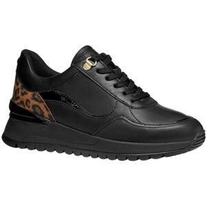 (6 UK, Black) Geox Womens/Ladies Desya Nappa Leather Trainers (6 UK, Black) Geox Womens/Ladies Desya Nappa Leather Trainers
