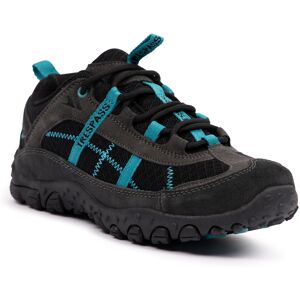 (40, Charcoal/Teal) Trespass Womens Trainer Walking Shoe - Fell (40, Charcoal/Teal) Trespass Womens Trainer Walking Shoe - Fell