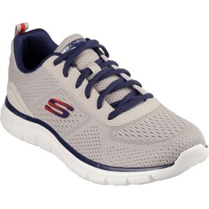 (Brown, 7 (Adults')) Skechers Track Leshur Polyester Men's Taupe/Navy Trainers (Brown, 7 (Adults')) Skechers Track Leshur Polyester Men's Taupe/Navy Trainers
