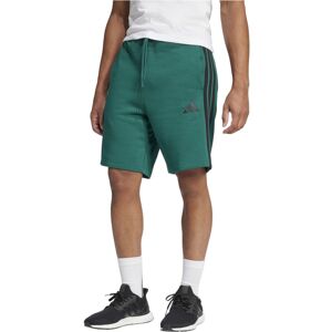 (Green, S) Adidas Essential 3 Stripes Mens French Terry Shorts (Green, S) Adidas Essential 3 Stripes Mens French Terry Shorts