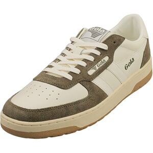(8) Gola Hawk 89 Mens Fashion Trainers in Off White Khaki (8) Gola Hawk 89 Mens Fashion Trainers in Off White Khaki