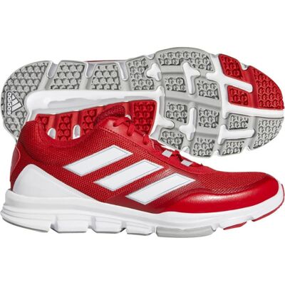 adidas Men's Speed Trainer 5 Baseball Shoe Team Power Red/White/Silve adidas Men's Speed Trainer 5 Baseball Shoe Team Power Red/White/Silve