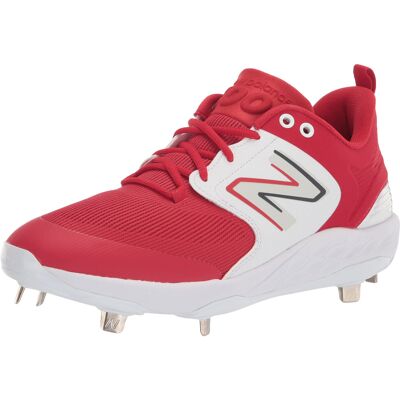 New Balance Men's Fresh Foam X 3000 V6 Metal Baseball Shoe Red/White 6 New Balance Men's Fresh Foam X 3000 V6 Metal Baseball Shoe Red/White 6