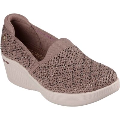 Skechers Pier-Lite My Reflection Polyester Women's Mocha Trainers Skechers Pier-Lite My Reflection Polyester Women's Mocha Trainers