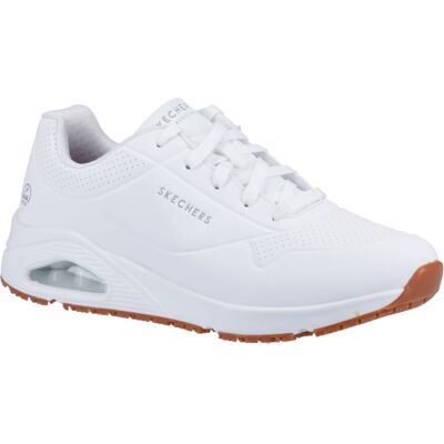 Skechers Womens Uno SR Work Safety Shoes - White - Size 4 Skechers Womens Uno SR Work Safety Shoes - White - Size 4