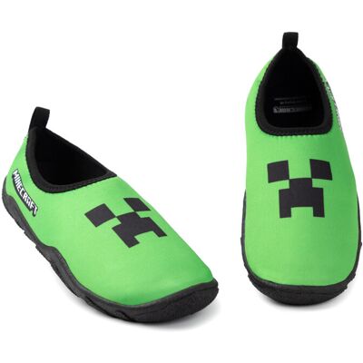 (11 UK Child) Minecraft Aqua Shoes (Boys Green) (11 UK Child) Minecraft Aqua Shoes (Boys Green)