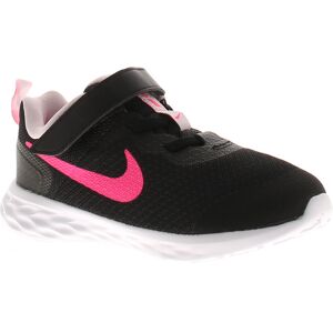 Nike Infant Girls Trainers Revolution 6 Td Running Touch Fastening Pink and Blac Nike Infant Girls Trainers Revolution 6 Td Running Touch Fastening Pink and Blac