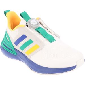 (2 UK, White/Green/Blue/Yellow) Adidas Childrens/Kids Rapida Sport Trainers (2 UK, White/Green/Blue/Yellow) Adidas Childrens/Kids Rapida Sport Trainers