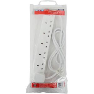 Status - 6 Way Surge Protected Extension Socket - White - 2m - Extension Socket Status - 6 Way Surge Protected Extension Socket - White - 2m - Extension Socket