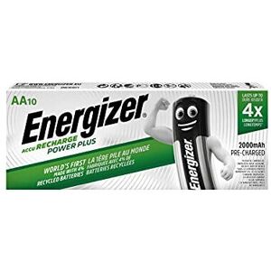 Energizer 634354 2000MAh AA Rechargeable Battery (Pack of 10) - Packaging May Va Energizer 634354 2000MAh AA Rechargeable Battery (Pack of 10) - Packaging May Va