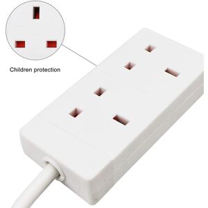 (2 Metres, White) ExtraStar 2 Gang Unswitched Extension Lead (KF-EB-2E) (2 Metres, White) ExtraStar 2 Gang Unswitched Extension Lead (KF-EB-2E)