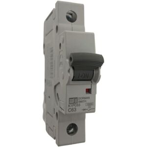 Dorman Smith K1PC63 Miniature Circuit Breaker MCB Single Pole Type C 10kA 63 Amp Dorman Smith K1PC63 Miniature Circuit Breaker MCB Single Pole Type C 10kA 63 Amp