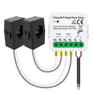 kepptory Smart Life WIFI Energy Meter Current Sensor Statistician 2CT kepptory Smart Life WIFI Energy Meter Current Sensor Statistician 2CT