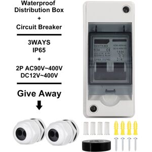 Unbranded DC Miniature Circuit Breaker 2P 63 Amp Solar Unbranded DC Miniature Circuit Breaker 2P 63 Amp Solar