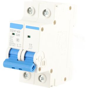 Unbranded DZ47‑63 2 P Mini Circuit Breaker Cutout Switch Unbranded DZ47‑63 2 P Mini Circuit Breaker Cutout Switch