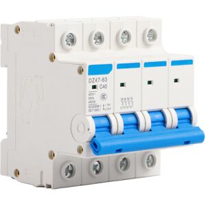 Unbranded DZ47‑63 4P 40A 400V 50Hz Miniature Circuit Breaker Unbranded DZ47‑63 4P 40A 400V 50Hz Miniature Circuit Breaker