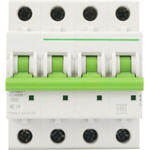 Unbranded TOMC7-63 4P C type 6KA Miniature Circuit Breaker Unbranded TOMC7-63 4P C type 6KA Miniature Circuit Breaker