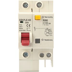 Unbranded DZ47LE63 1P+N Miniature Circuit Breaker Household Unbranded DZ47LE63 1P+N Miniature Circuit Breaker Household