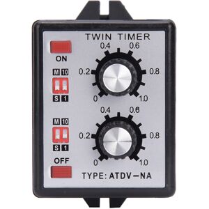 Unbranded Knob Control Time Switch Relay On Off Twin Timer Unbranded Knob Control Time Switch Relay On Off Twin Timer