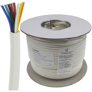 Kenable - 8 Core CCA - White - 100m - Signal Cable Kenable - 8 Core CCA - White - 100m - Signal Cable