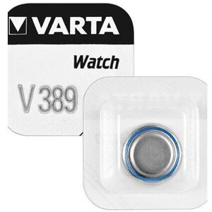 Silver Oxide Button Cell - Watch Battery V389 Varta, 85 mAh, 1.55 V, 1er Blister Silver Oxide Button Cell - Watch Battery V389 Varta, 85 mAh, 1.55 V, 1er Blister