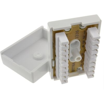 kenable 4 Pair BT Telephone IDC Terminal Block Coupler Junction Box Unit 7/8A kenable 4 Pair BT Telephone IDC Terminal Block Coupler Junction Box Unit 7/8A