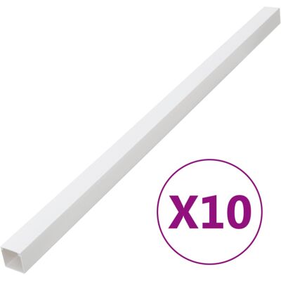 vidaXL Cable Trunking Cable Wire Cover Cable Management 100x60 mm 10 m PVC vidaXL Cable Trunking Cable Wire Cover Cable Management 100x60 mm 10 m PVC