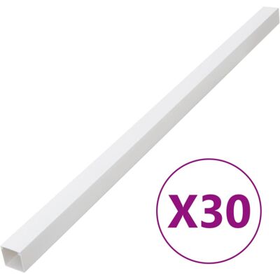 vidaXL Cable Trunking 40x25 mm 30 m PVC - Cable Management vidaXL Cable Trunking 40x25 mm 30 m PVC - Cable Management