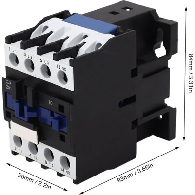 Unbranded AC Contactor Copper Coil 3P Normally Open Silver Unbranded AC Contactor Copper Coil 3P Normally Open Silver