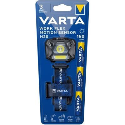 Varta Headlamp - H20 - Motion Sensor - 150 Lm - IP54 Varta Headlamp - H20 - Motion Sensor - 150 Lm - IP54