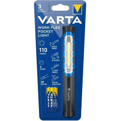 Varta Hand flashlight - LED COB Light - IP54 - 110 Lm Varta Hand flashlight - LED COB Light - IP54 - 110 Lm