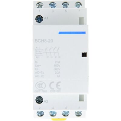 Unbranded 4P 4NO 20A Household AC Contactor DIN Rail Mount Unbranded 4P 4NO 20A Household AC Contactor DIN Rail Mount