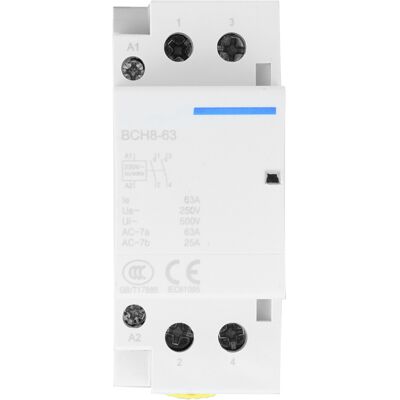 Unbranded 2P 63A Household AC Contactor DIN Rail Mount 2NO Unbranded 2P 63A Household AC Contactor DIN Rail Mount 2NO