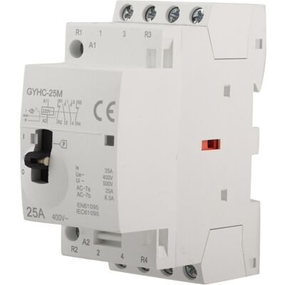 Unbranded 4P 25A 220V 50Hz DIN Rail Household AC Contactor Unbranded 4P 25A 220V 50Hz DIN Rail Household AC Contactor