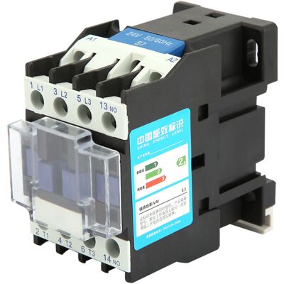 Unbranded CJX2-1210 Rail Mount Contactor Industrial Electric Unbranded CJX2-1210 Rail Mount Contactor Industrial Electric