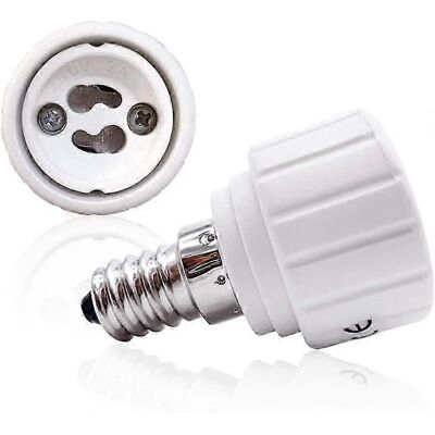 Unbranded E14 to GU10 base converter, light bulb socket adapter, heat-resistant plug, 500W Unbranded E14 to GU10 base converter, light bulb socket adapter, heat-resistant plug, 500W